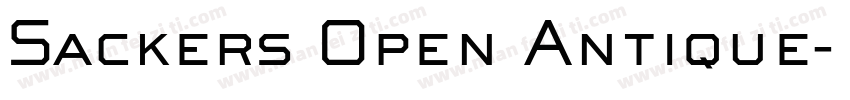 Sackers Open Antique字体转换